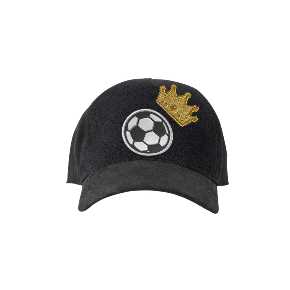JantiFox Siyah Şapka Futbol ve Taç