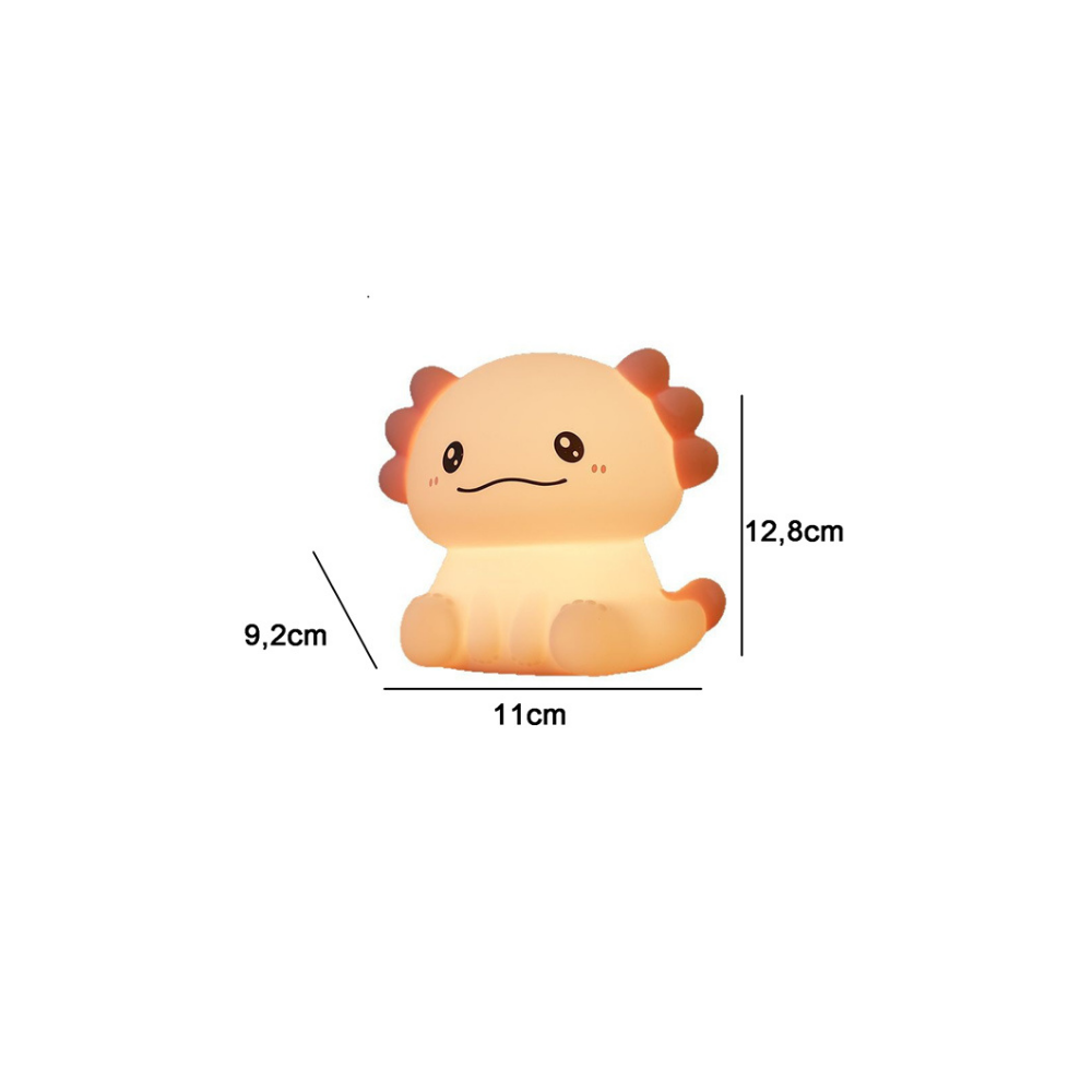 Acornia Sevimli Axolotl Gece Lambası