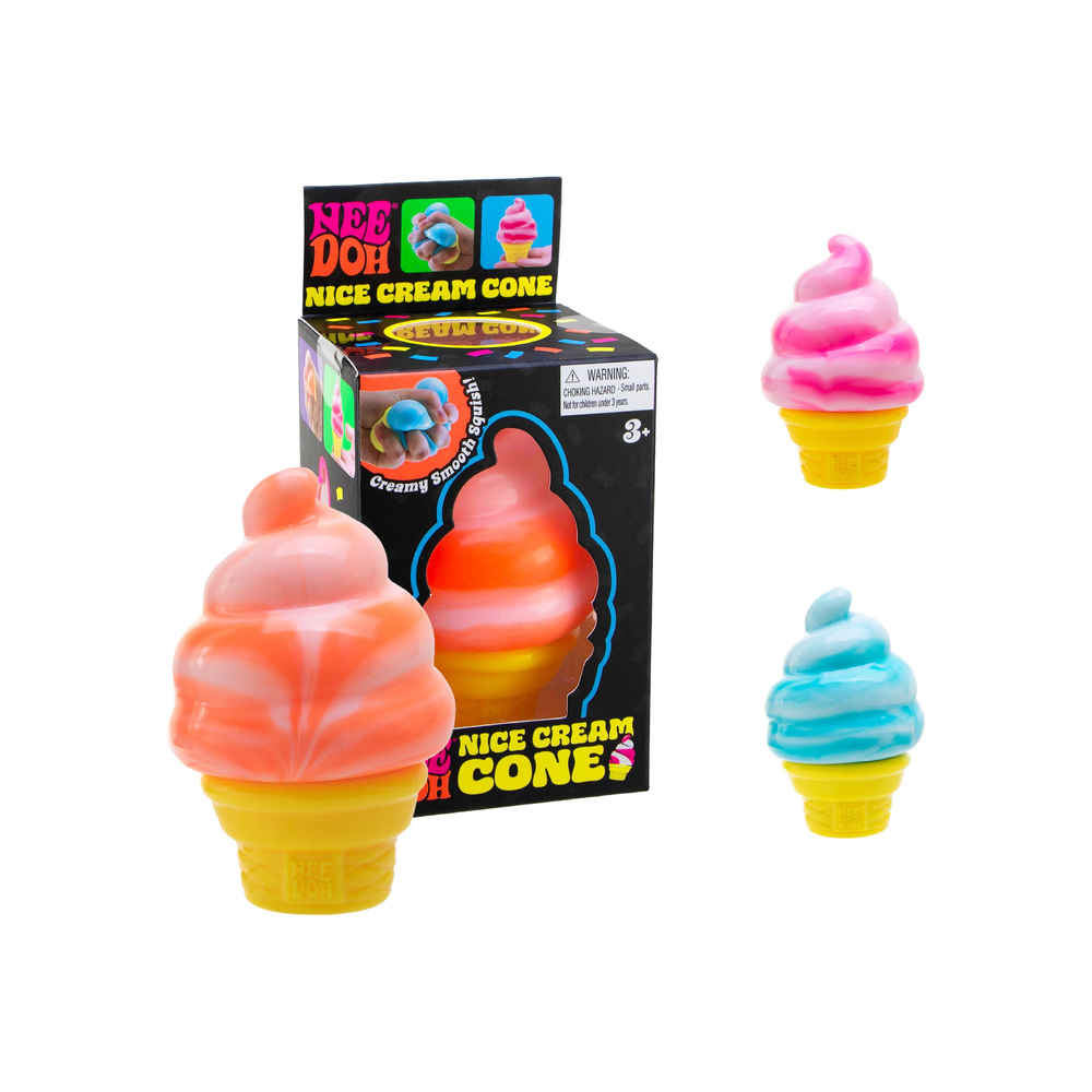 NeeDoh Nice Cream Cone Dondurma Külahı Squishy Oyuncak Mavi