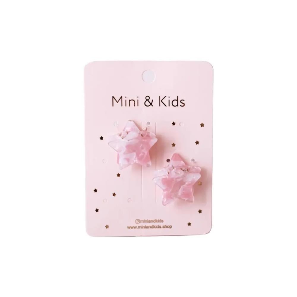 Mini & Kids Stars Akrilik Toka Pembe
