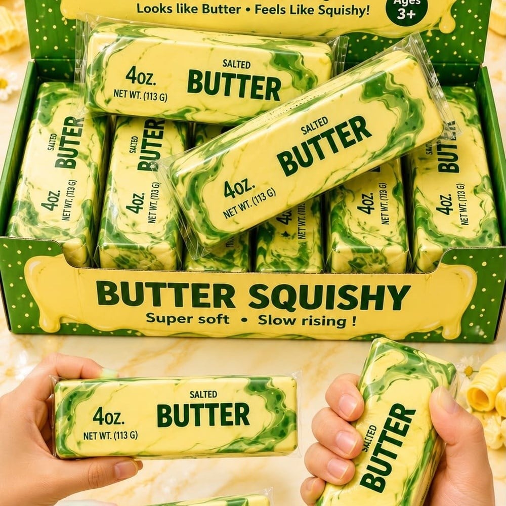 Fukaisu Butter Squishy | Stres Gideren Sıkma Oyuncağı Yeşil