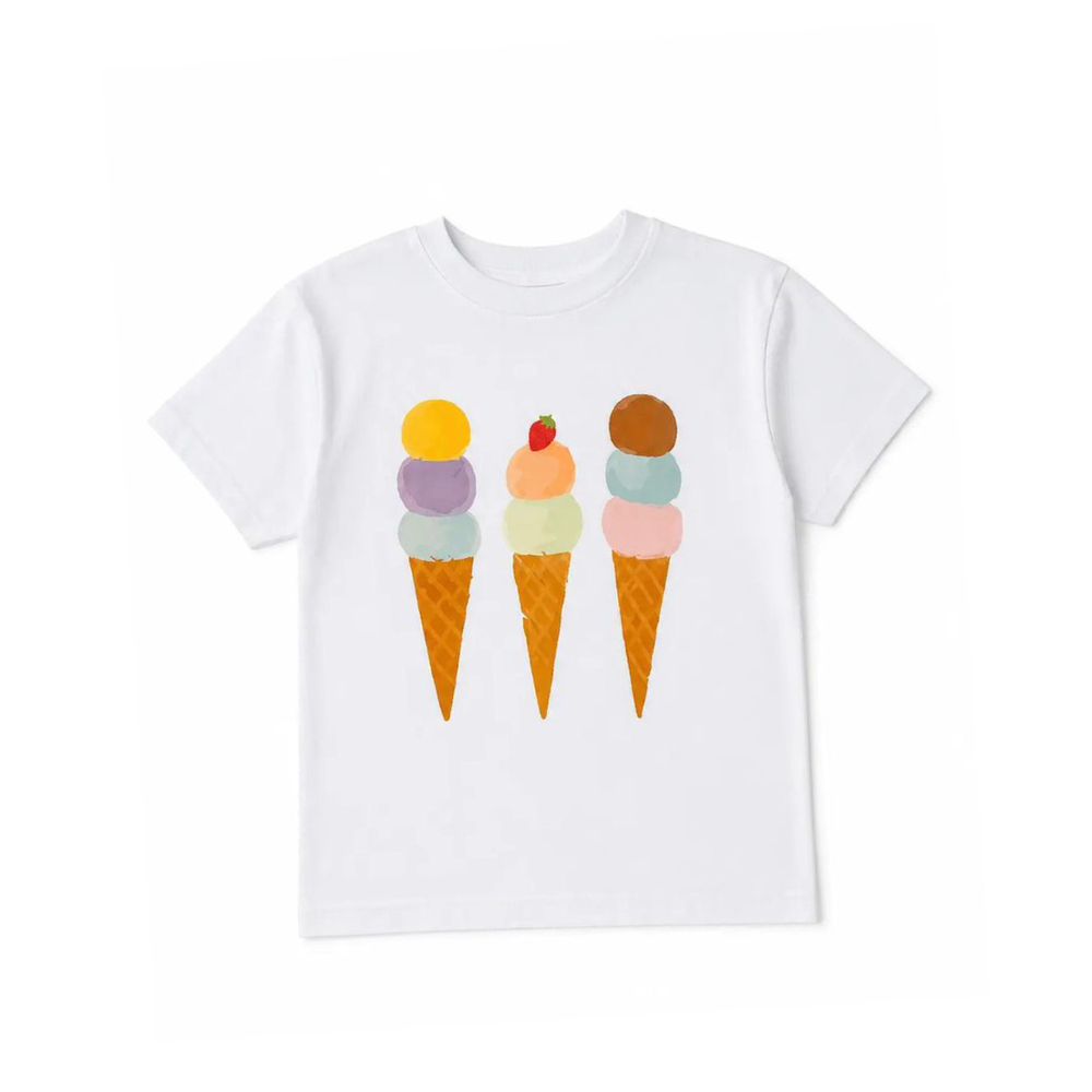 Midu & Fun Gelato Beyaz Tişört