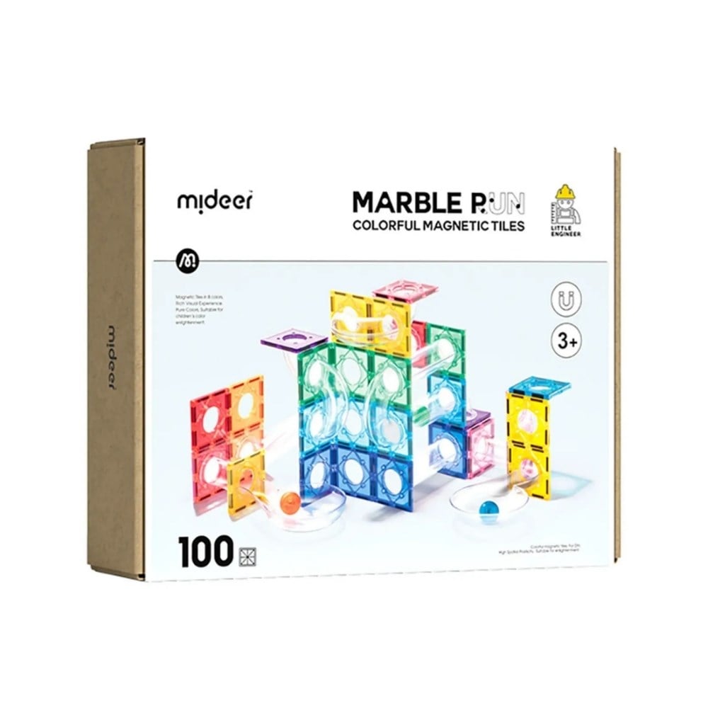 Mideer Renkli Magnetic Tiles Parkur 100 Parça