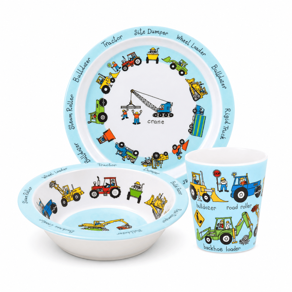 Tyrrell Katz Melamin Mama Tabağı, Kasesi ve Alıştırma Bardağı Trucks