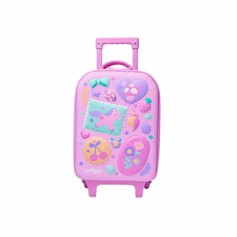 Smiggle Little Journeys Teeny Tiny Sert Kapaklı Çekçekli Çanta