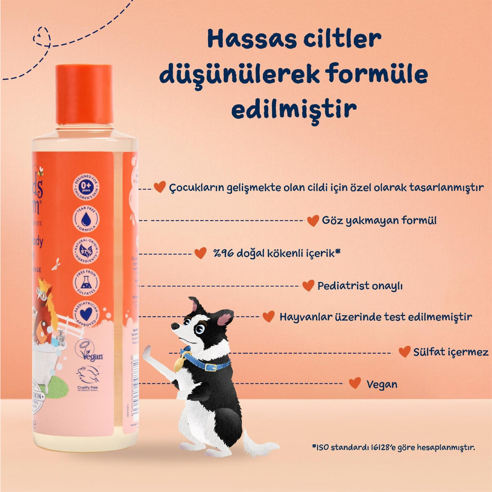 Childs Farm Saç Ve Vücut Şampuanı Organik Tatlı Portakal 250 ml
