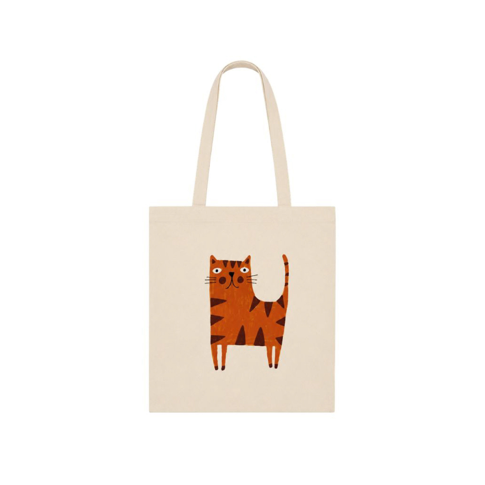 Midu & Fun Kitty Mood  Natural Totebag