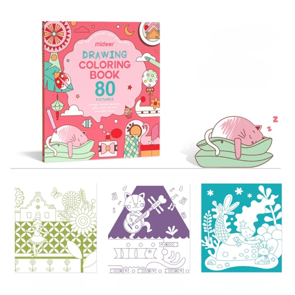 Mideer Drawing Coloring Book Girl