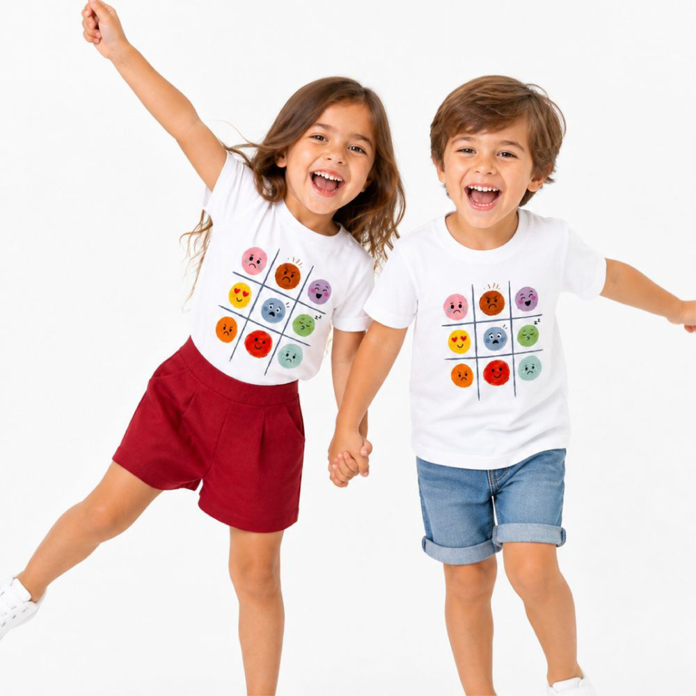 Midu & Fun Mood Club Beyaz Tişört