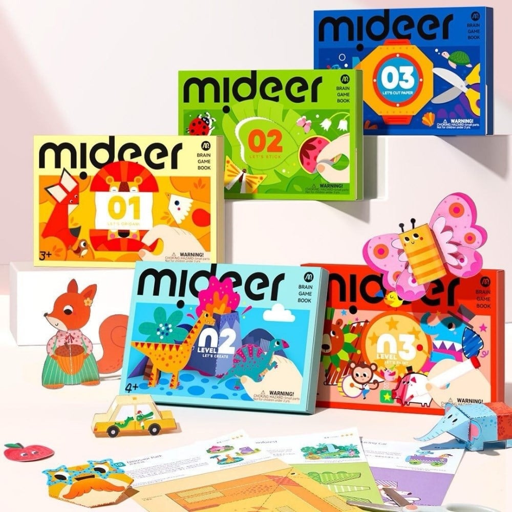 Mideer Level Up Brain Gamebook Let's Stick Level 2
