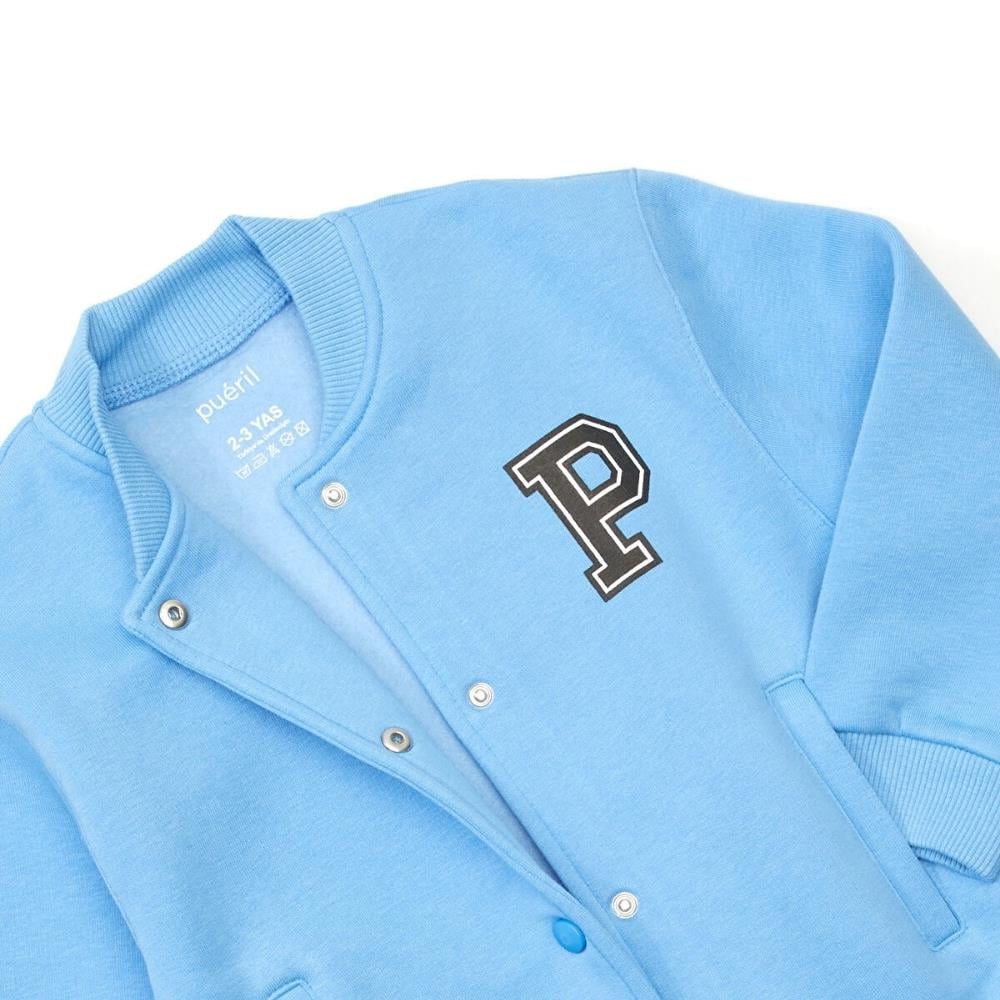 Pueril Kids Çocuk Bomber Ceket Şardonlu Gökyüzü Mavisi