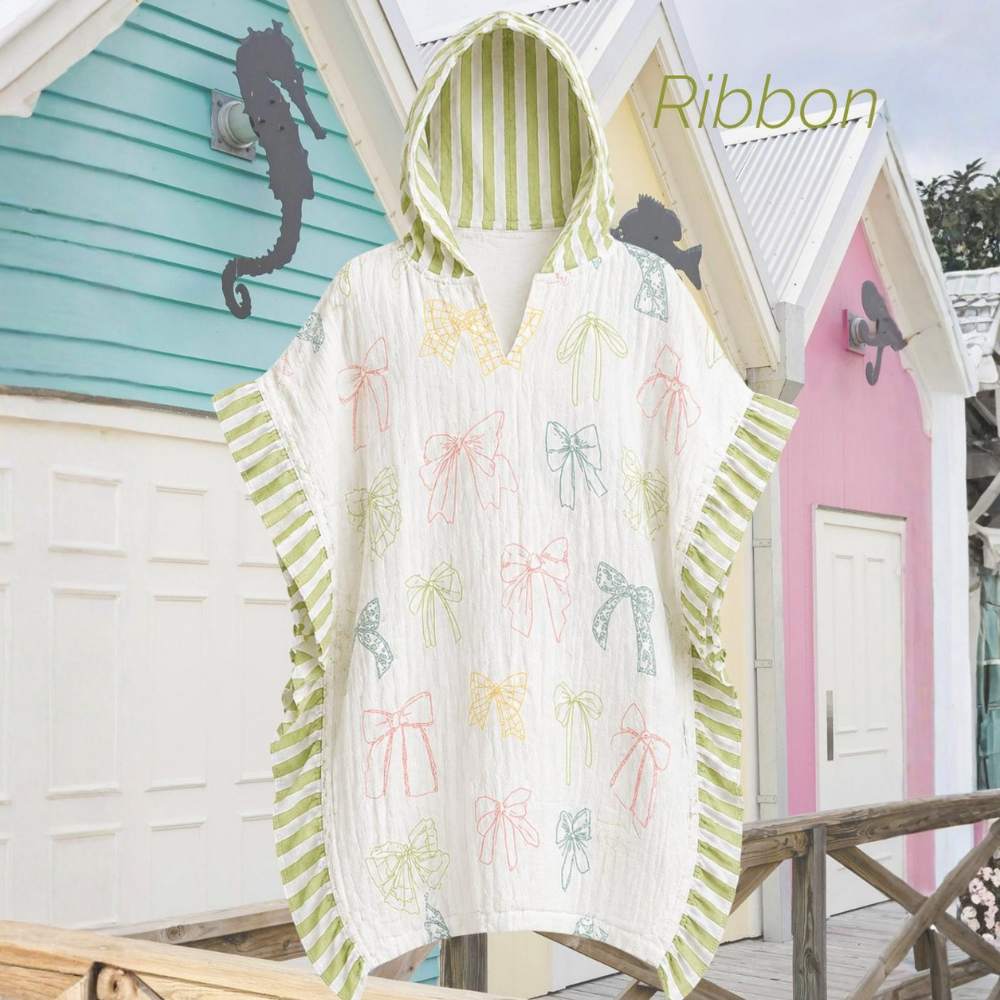 Asu Baby Ribbon Organik Pamuk Fırfırlı Müslin Panço