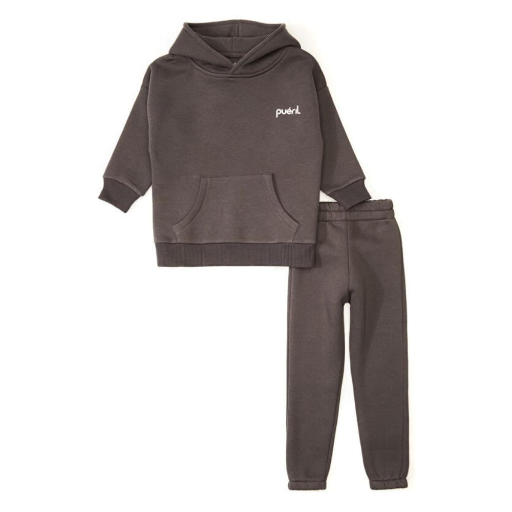 Pueril Kids Çocuk Eşofman Takımı Şardonlu Haki