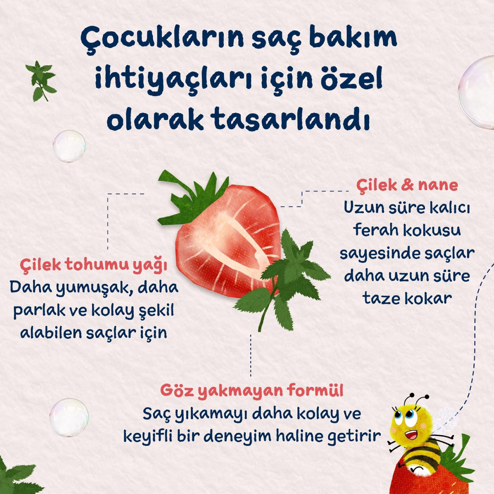 Childs Farm Çilek Ve Organik Nane Özlü Şampuanı 250 ml