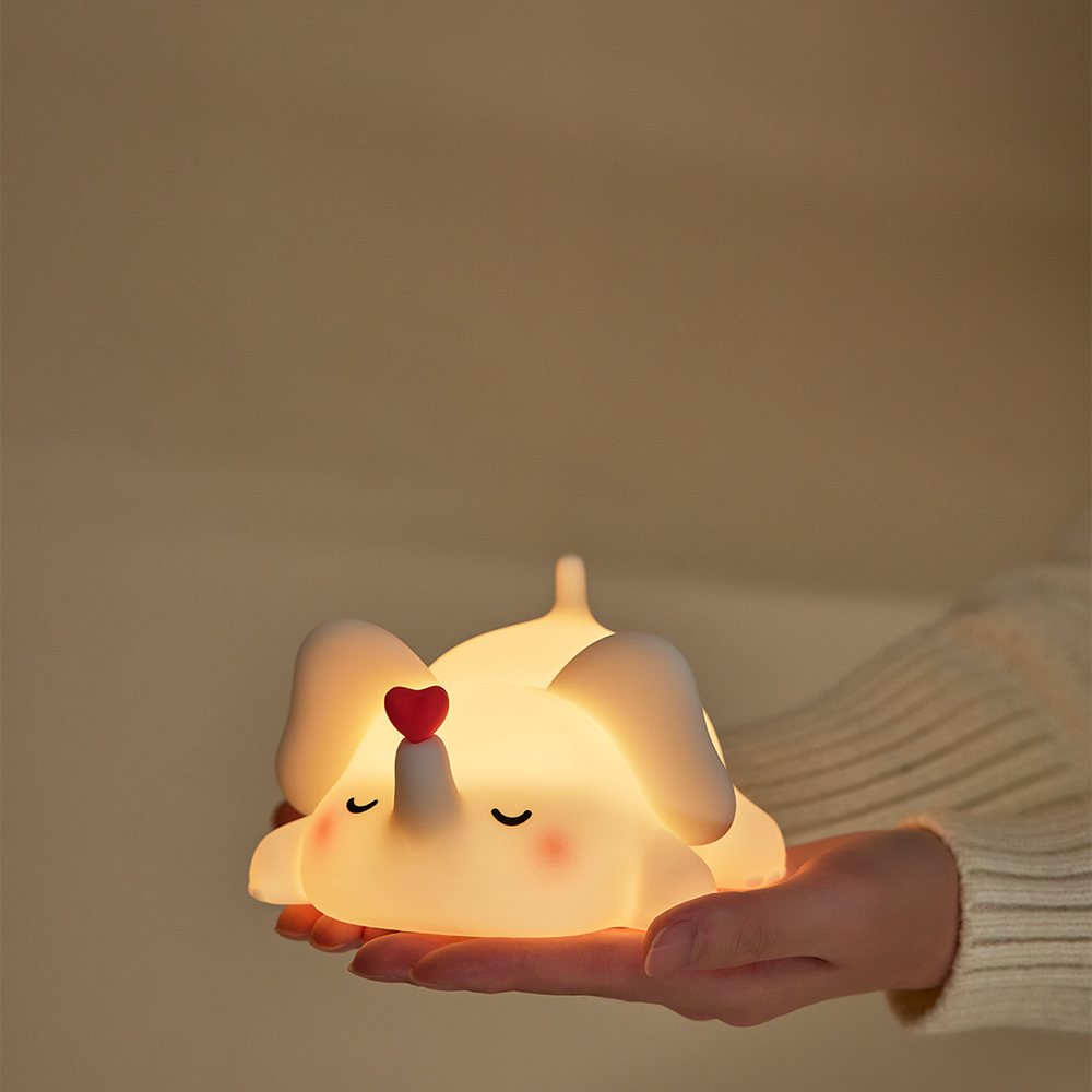Acornia Love Elephant Silikon Gece Lambası