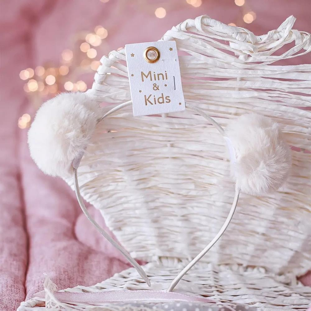 Mini & Kids Mini PonPon Taç Bej