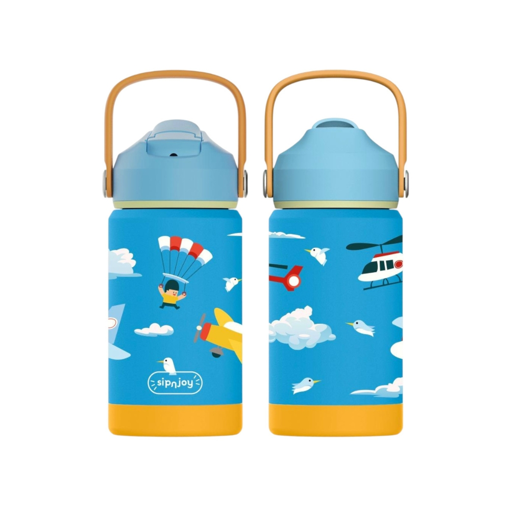 SipnJoy FlipSip Çocuk Su Termosu 360 ml Fly Pal