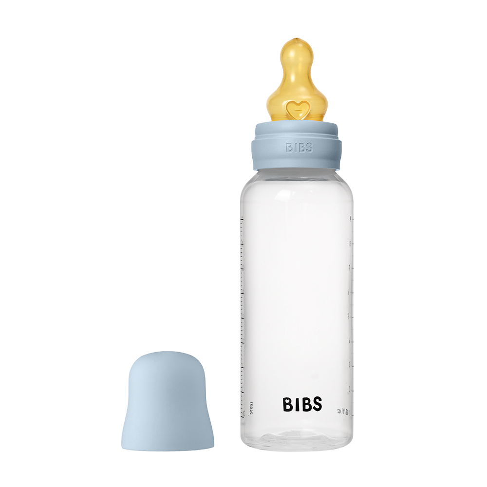 Bibs Baby PP Bottle Kauçuk Uç Orta Akış Biberon | Baby Blue 270 ml