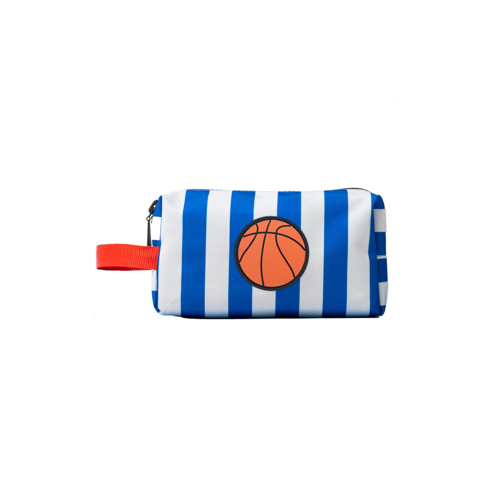 JantiFox Mavi Beyaz Çizgili Çok Amaçlı Mini Çanta | Basket Topu