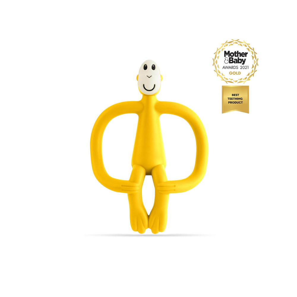 Matchstick Monkey Silikon Diş Kaşıyıcı Monkey Sarı