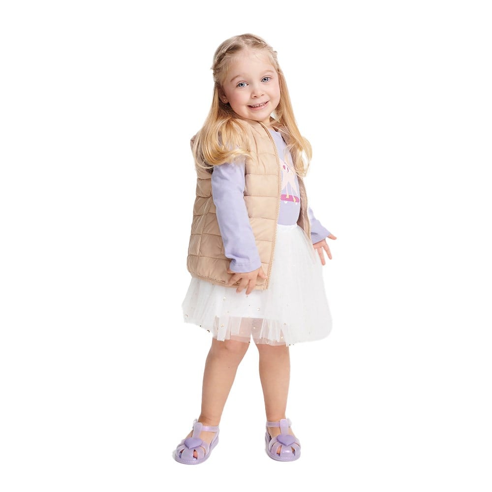 Mini Melissa Hip Heart Ballerina Bb Çocuk Babet | Lila