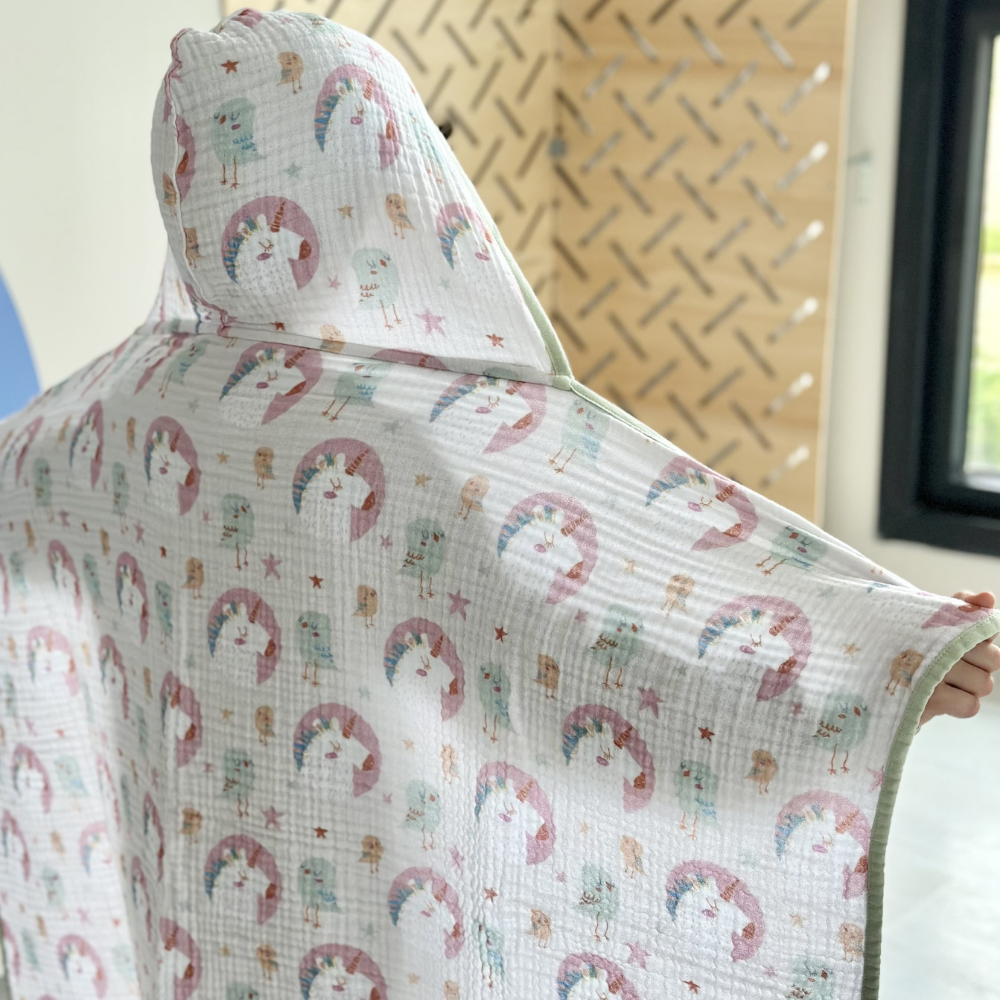 Asu Baby Unicornbird Organik Pamuk Müslin Kurulama Örtüsü