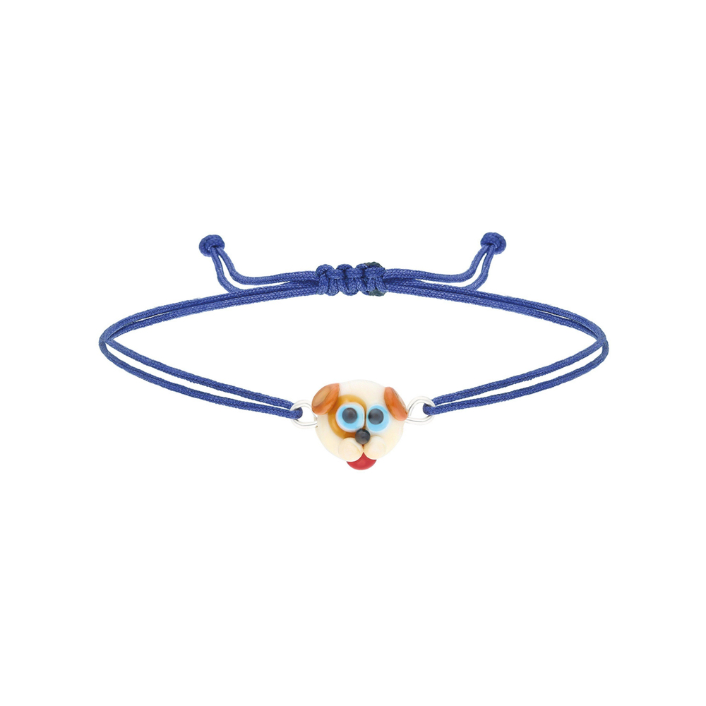 Tres Jolie Lollie Cam Köpek Bileklik Lacivert
