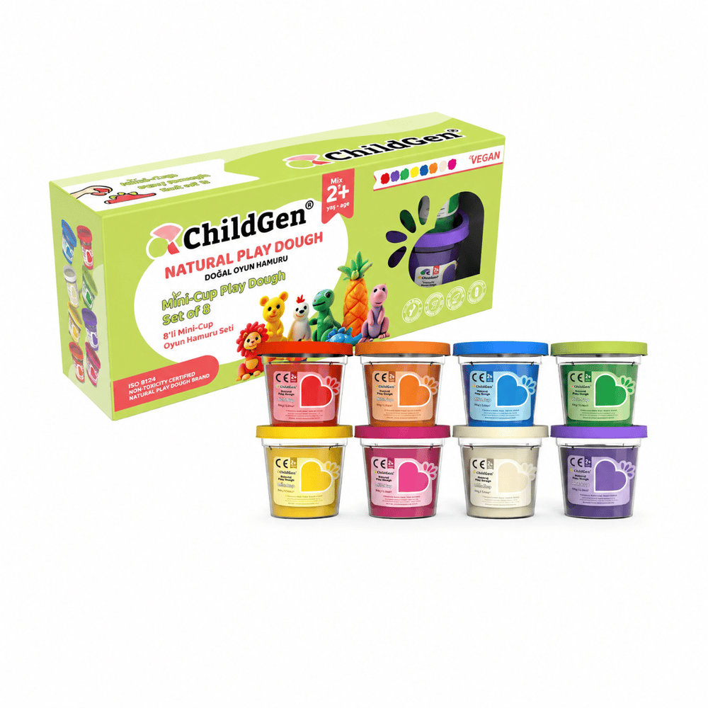 Childgen Play Dough 8'li Mini Cup Oyun Hamuru Seti 65 gr x 8