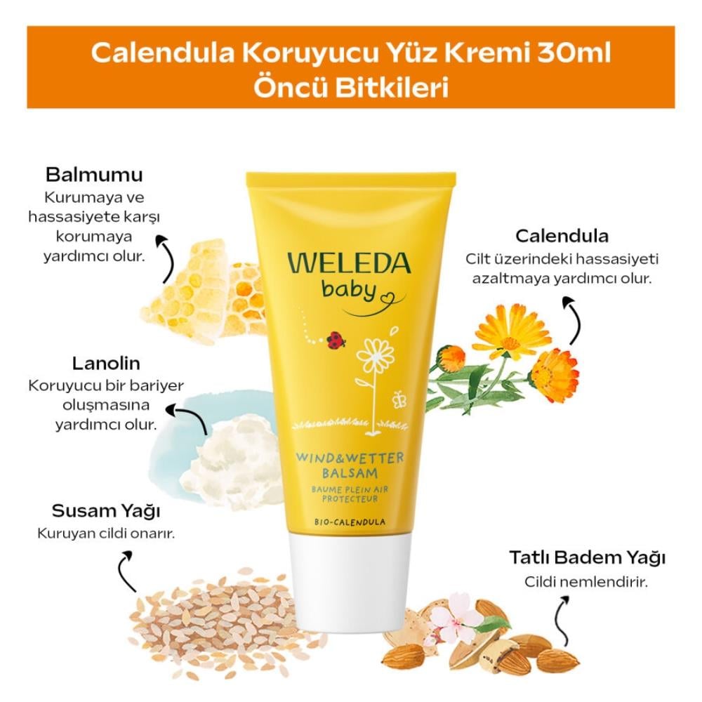 Weleda Calendula Koruyucu Organik Yüz Kremi 30 ml