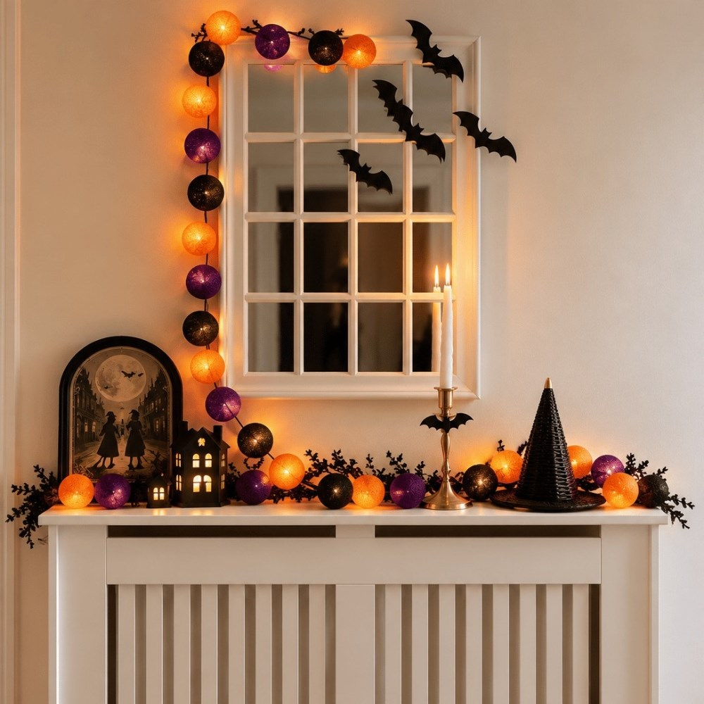 Boule de Petite Halloween Glow Pumpkin Plum Fores