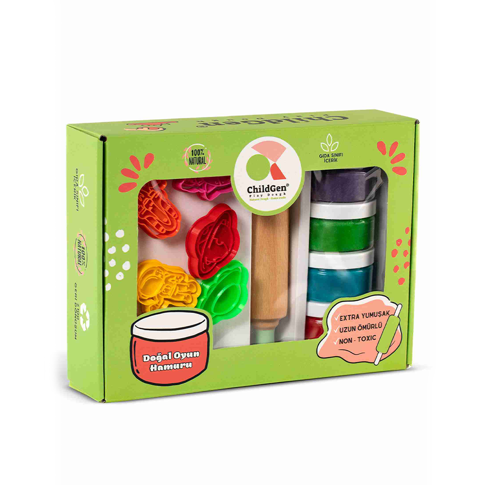 Childgen Play Dough Doğal Oyun Hamurları Premium Kutu Set Uzay