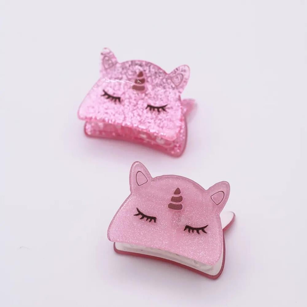 Mini & Kids Unicorn Akrilik Toka 2'li Simli