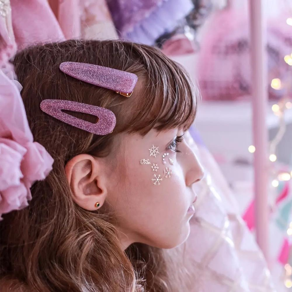 Mini & Kids Uzun Simli Toka Pink Triangle