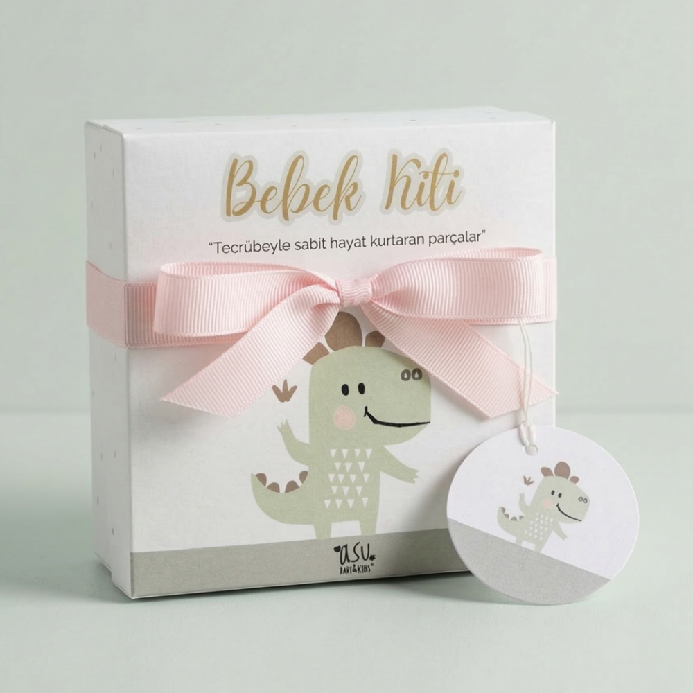 Asu Baby Traveller Dino Organik Pamuk Hediye Bebek Kiti