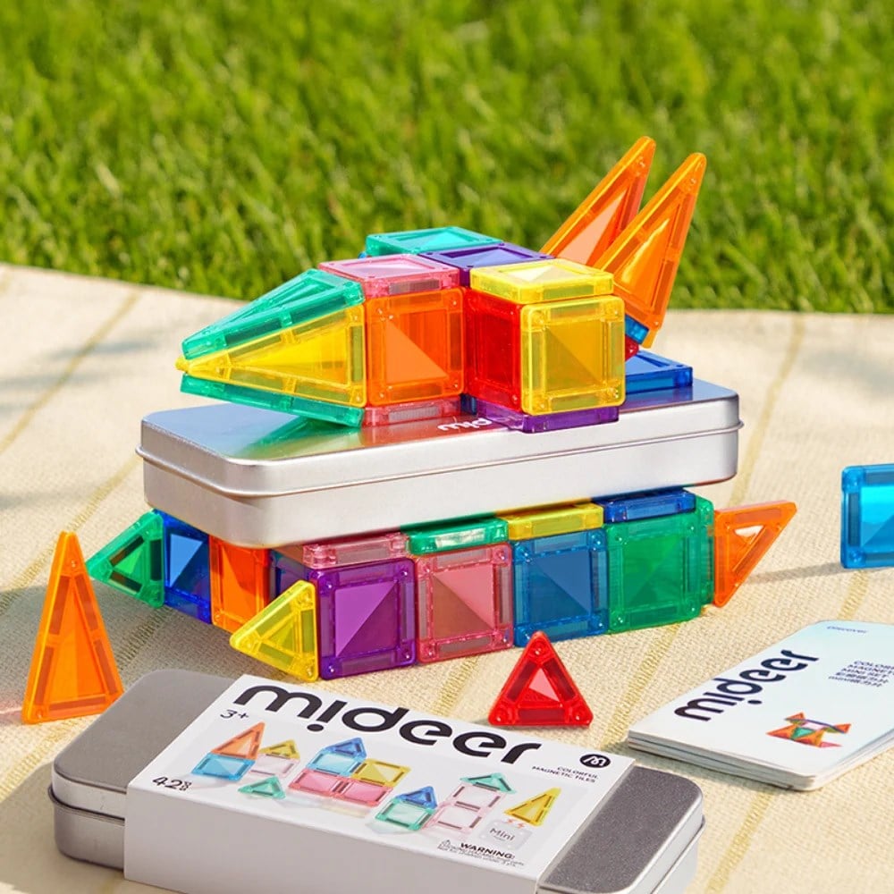 Mideer Magnetic Tiles Mini Collection 42 Parça