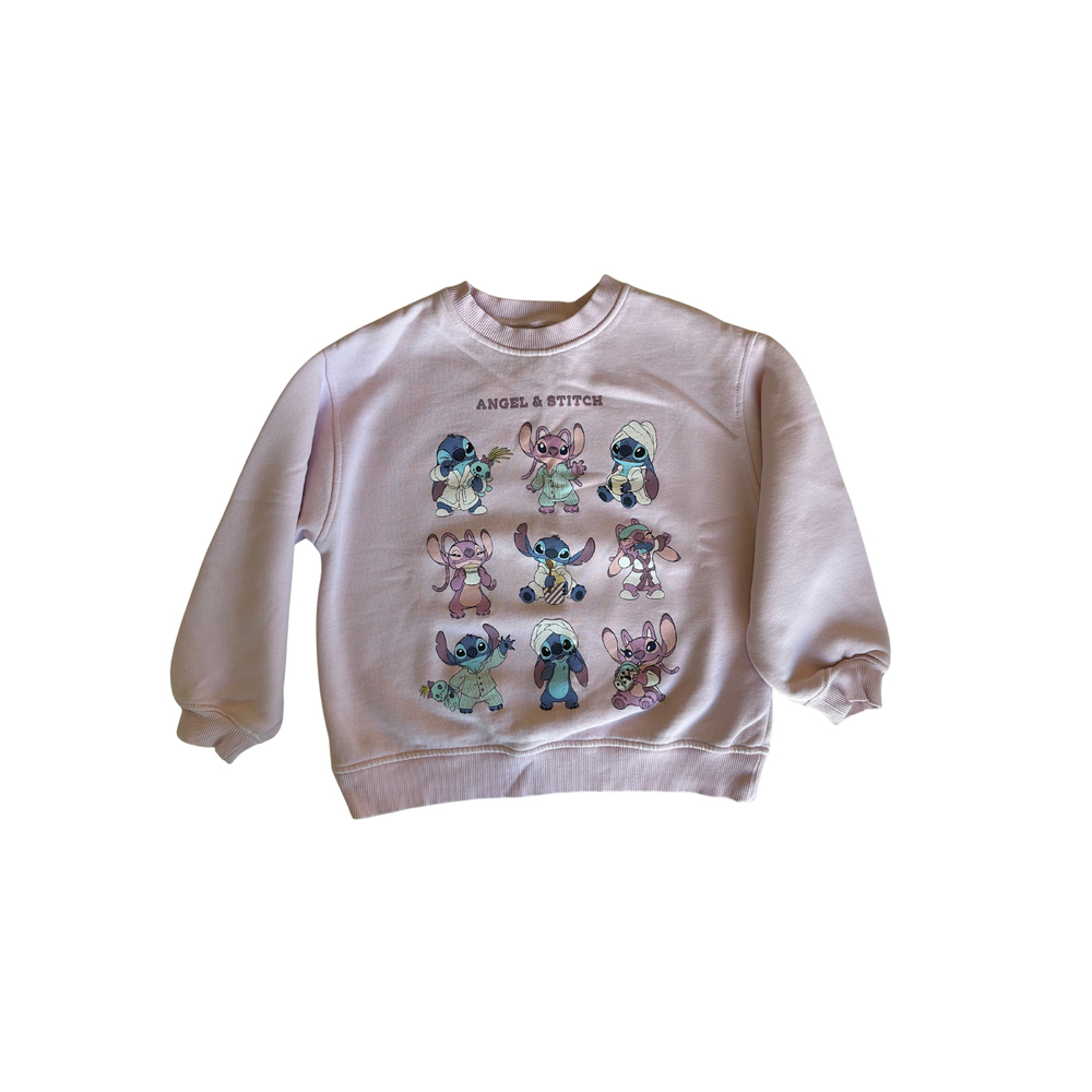 Zara Angel & Stitch Çocuk Sweatshirt 8-9 Yaş