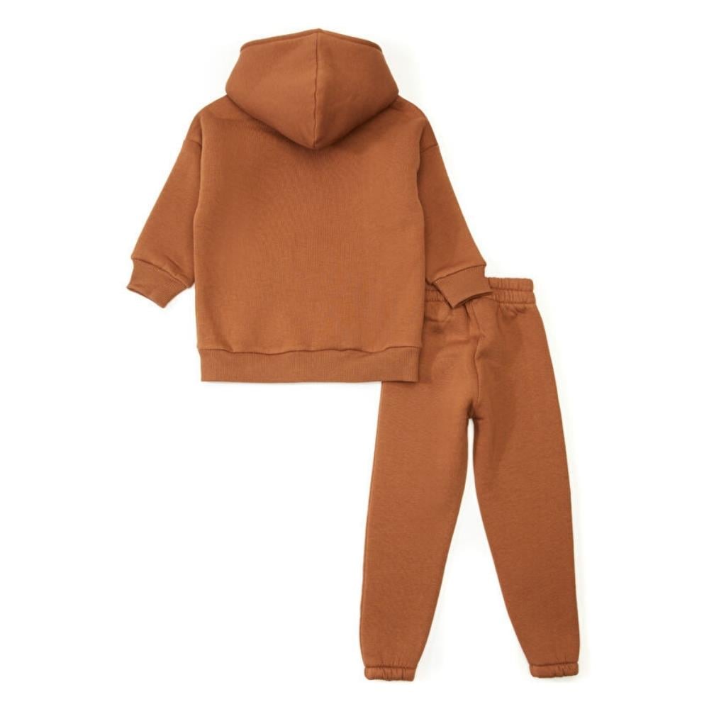 Pueril Kids Çocuk Eşofman Takımı Şardonlu Toffee