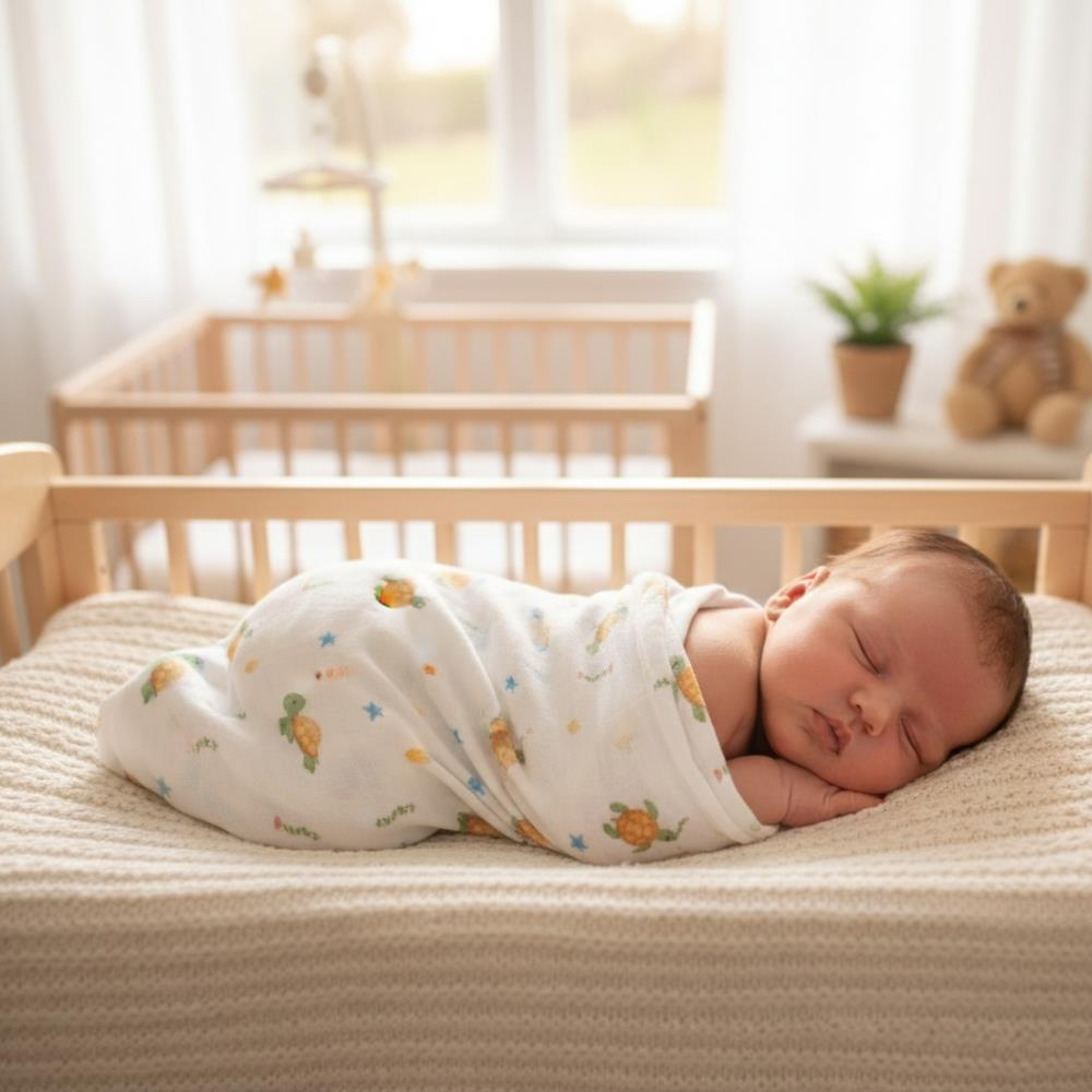 Münü Design Müslin Örtü Gezen Kaplumbağa