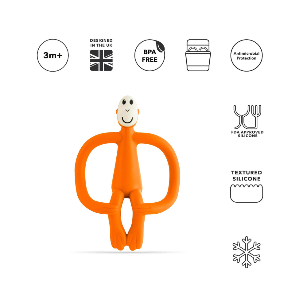 Matchstick Monkey Silikon Diş Kaşıyıcı Monkey Turuncu