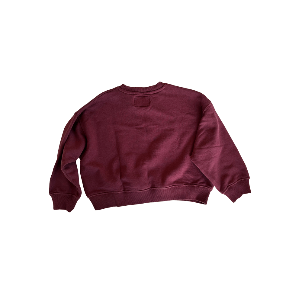 Zara Cute Attitude Bordo Çocuk Sweatshirt 8-9 Yaş