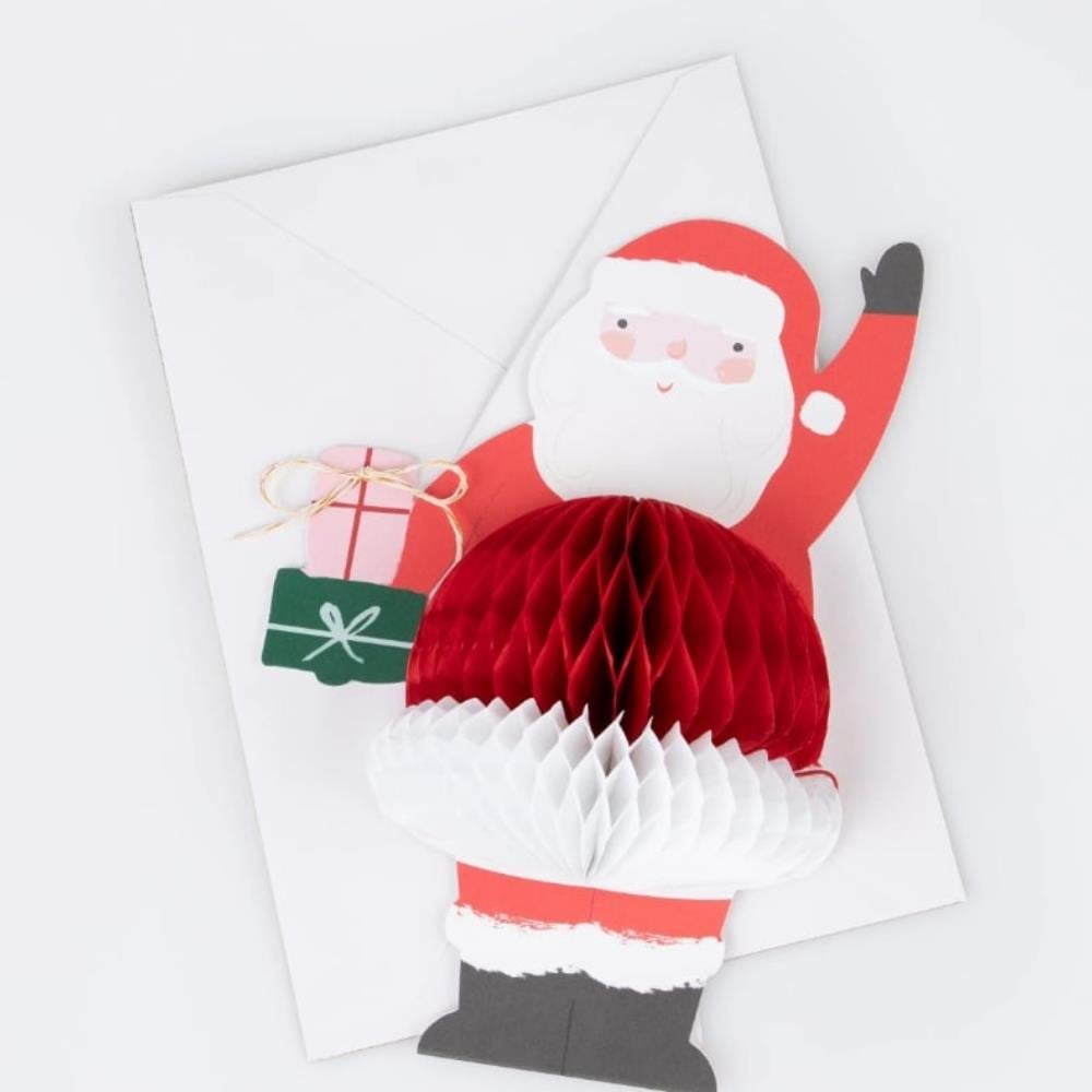 Meri Meri Honeycomb Santa Tebrik Kartı