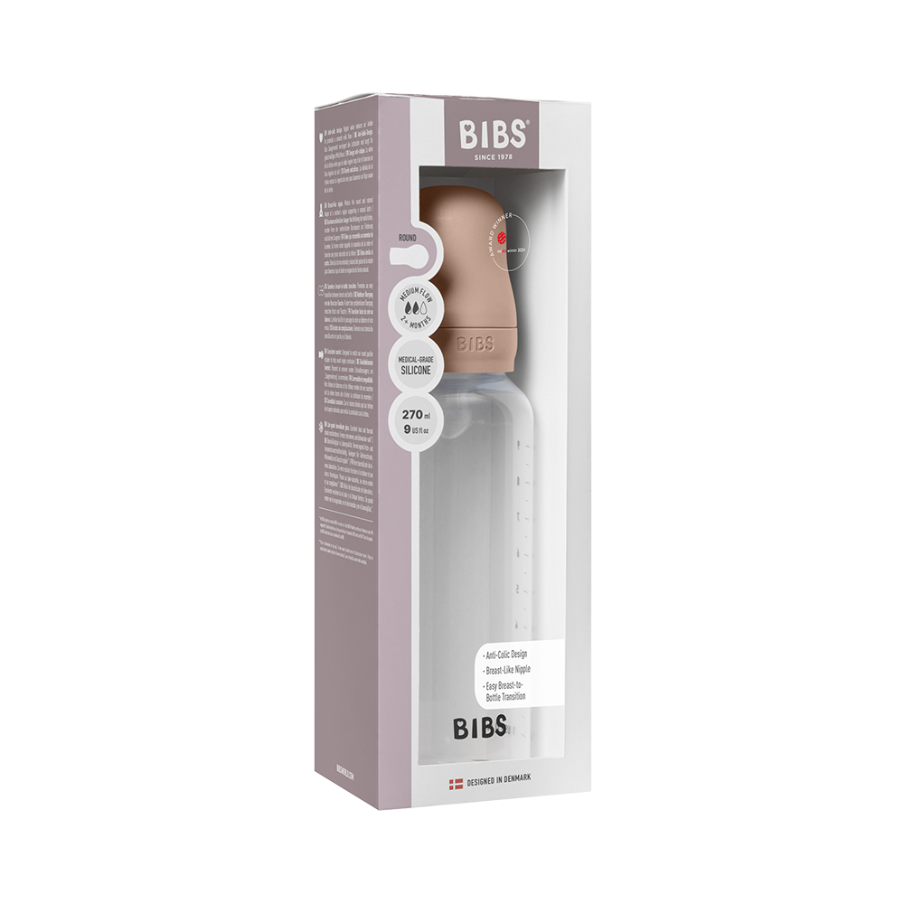 Bibs Baby PP Bottle Silikon Uç Orta Akış Biberon | Blush 270 ml