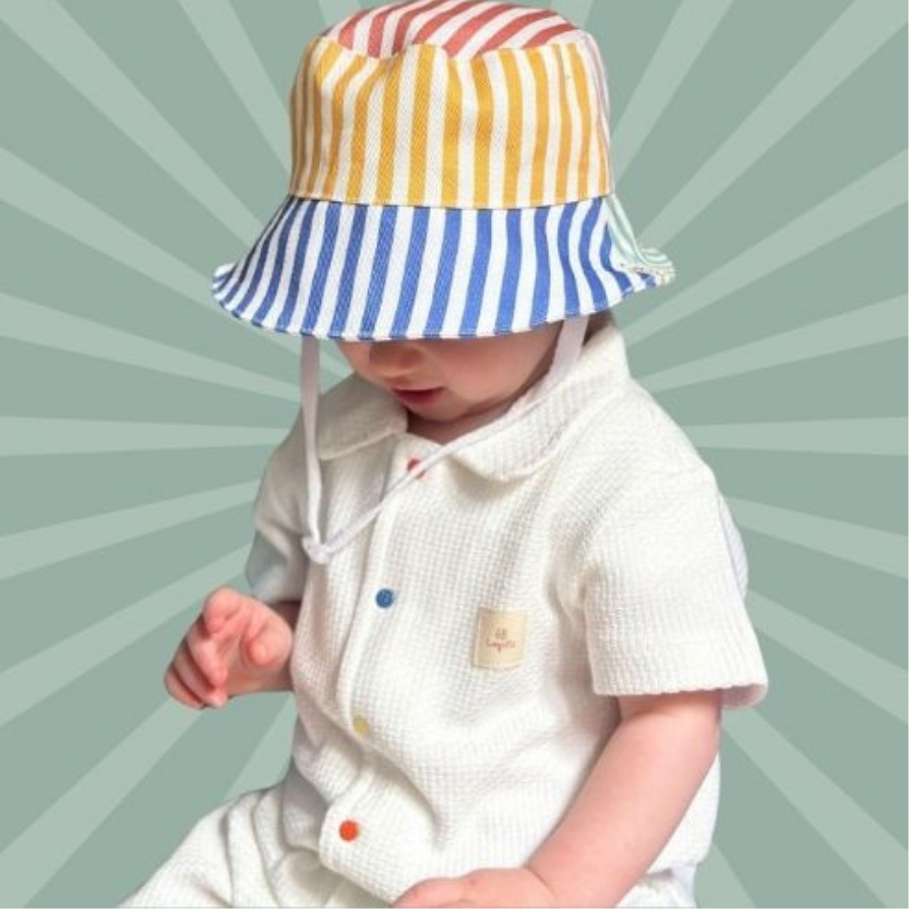 Asu Baby Color Stripe Bucket Şapka