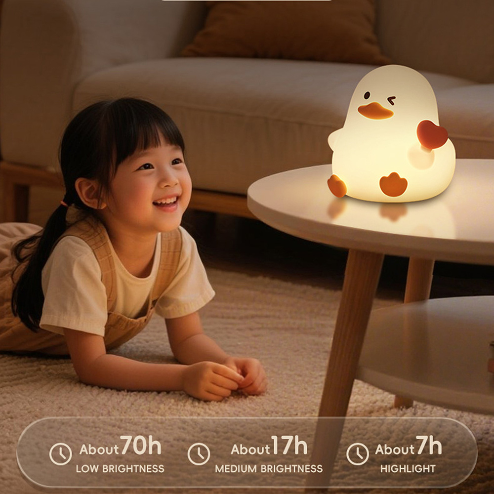 Acornia Kalpli Ördek Şarjlı Gece Lambası