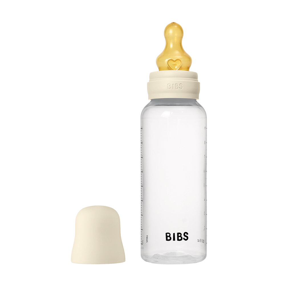 Bibs Baby PP Bottle Kauçuk Uç Orta Akış Biberon | Ivory 270 ml