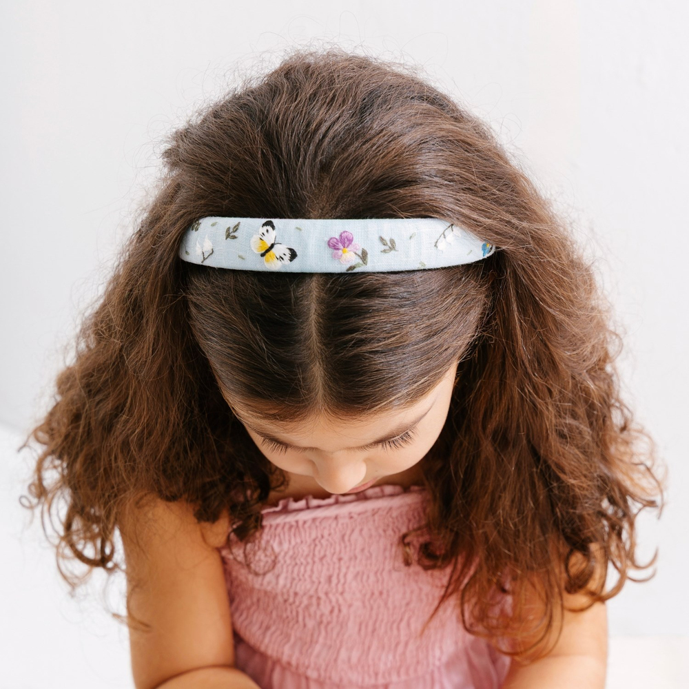 Jasmie Butterfly Bloom Headband Taç