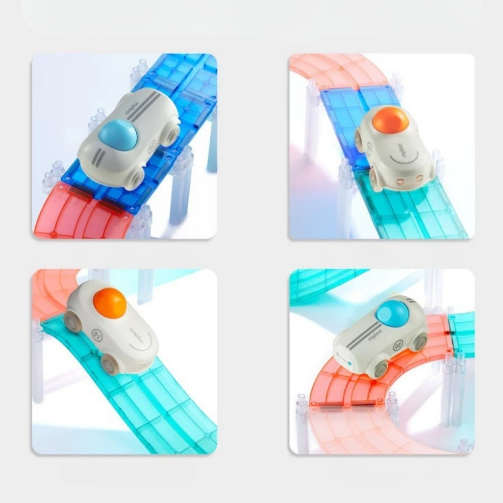 Magnetic Tiles Arabalı Yarış Pisti  115 Parça