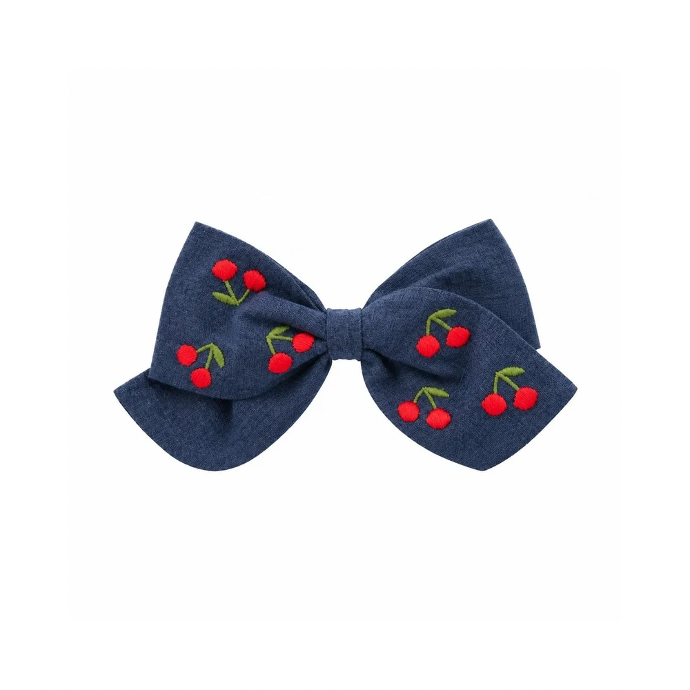 Jasmie Petibow Cheerie Nakışlı Fiyonk Toka