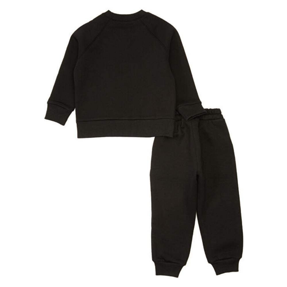 Pueril Kids Şardonlu Klasik Çocuk Eşofman Takımı | Siyah