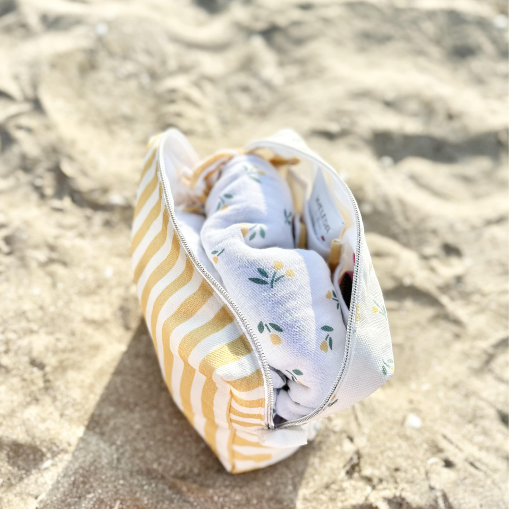 Asu Baby Lemonita Organik Pamuk Sıvı Geçirmez Çanta